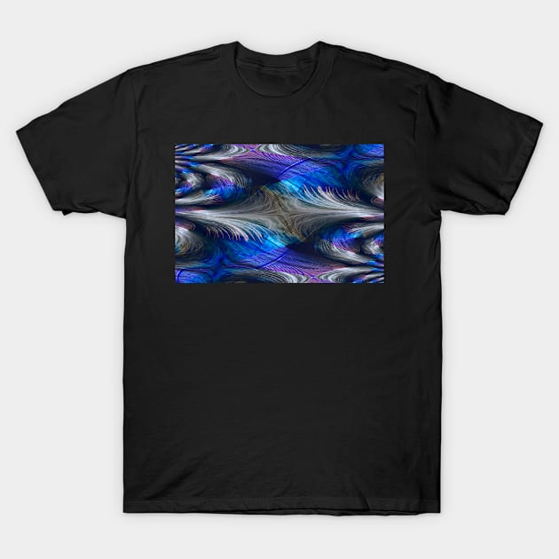 White Wave Feathers T-Shirt by RaphaelWolf